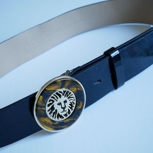 Anne Klein Belt - lion & tortoise shell